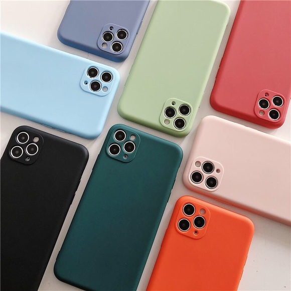 8Pcs Soft Silicone Phone Case iPhone 11,XR Matte - Picture 1 of 9